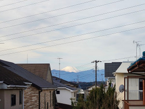 1号棟2階バルコニーからの眺望　天気がいい日は富士山が望めます！